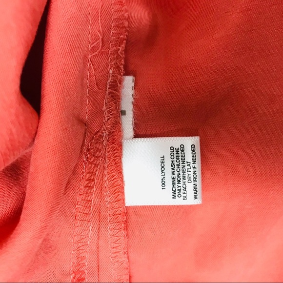 LOFT short sleeve shirt dress coral pink small - Picture 8 of 8